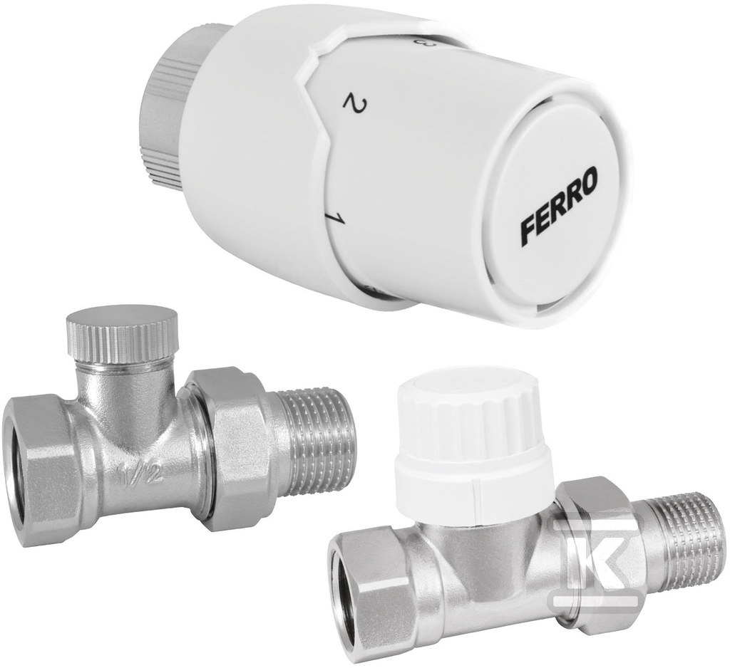 Straight thermostatic set 1/2" - ZTM20